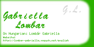 gabriella lombar business card