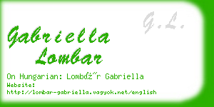 gabriella lombar business card